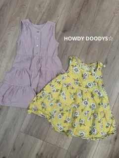 HOWDY DOODYSピンク、花柄ワンピース 2点のサムネイル