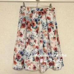 Apuweiser-riche 花柄フレアスカート サイズ2(M)のサムネイル