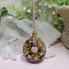 癒しのオルゴナイト❤️タイガーアイ＋シトリンのドーナツ型♡