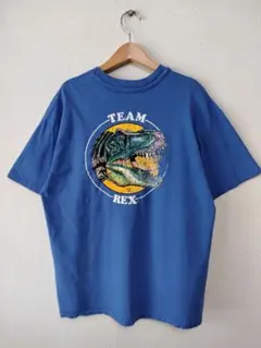 90s USA製 恐竜 ダイナソー シングルステッチ Tシャツ