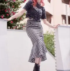 The Girls Society ギンガムチェックマーメイドスカートのサムネイル