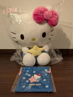 サンリオキャラクター大賞　当りくじ　ハローキティ　ぬいぐるみ　巾着　10月