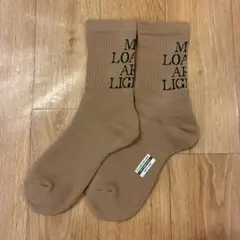 新品 my loads are light text mlal 靴下 ソックス