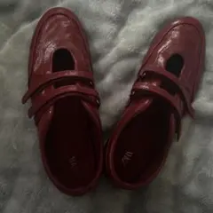 ZARA レッド フラットシューズ 40