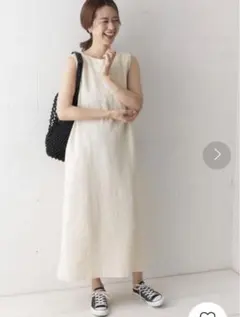 URBAN RESEARCH DOORS ◆コットンバッククロスワンピース