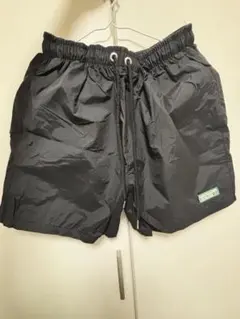 ブラック ショートパンツ ドローコード付き