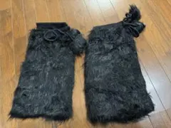 Y2Kギャル　ブーツカバーファーレッグウォーマー