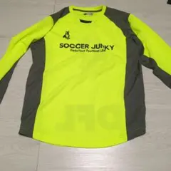 soccer junky 長袖シャツ 蛍光イエロー