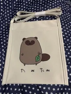 たぬたぬ イラスト サコッシュ ミニショルダー　たぬき