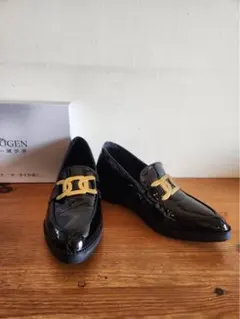 美品 KENPOGEN エナメルローファー 25cm