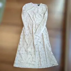 H&M 花柄レース 長袖ワンピース S