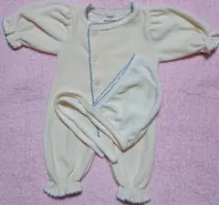 ❤monbebe❤ベロア生地♡ロンパース&ボンネット♡newborn♡