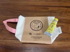 ロクシタン　SNOOPYポーチ&ハンドクリーム