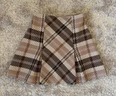 スナイデル　ロービングチェックミニスカート　ピンク　1 M