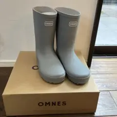 未使用22センチ☆OMNES グレー 長靴のサムネイル