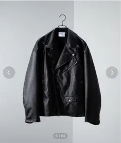 オーバーサイズ ダブルライダースジャケット