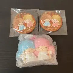 サンリオ　キャラクター大賞　シークレットチャーム　キキララ　刺繍缶バッジ