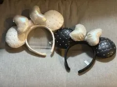 【最終値下げ中！】ディズニーカチューシャセット　 ホワイト・ブラック