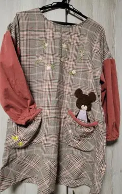 くまのがっこう エプロン 割烹着 スモック
