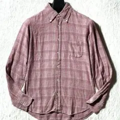 NDIVIDUALIZED SHIRTS★USA製★グレンチェック長袖BDシャツ