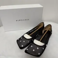 【別注】＜PIPPICHIC＞LINDA ビジュー フラットシューズ 完売品