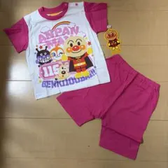 新品　アンパンマン　半袖パジャマ　ピンク　90cm