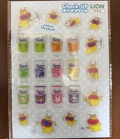 非売品　新品未使用Check-Up ぷっくりシール　ライオン歯材　ムシバラス 非売品 新品未使用Check-Up ぷっくりシール ライオン歯材 ムシバラス
