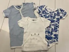 PETIT BATEAU ベビーシャツ 3枚セット 6m 67cm