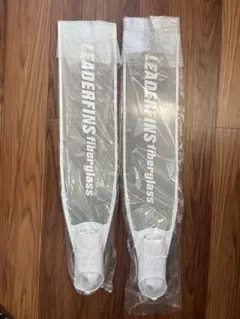 LEADERFINS フィン fiberglass 透明/ホワイト - メルカリ
