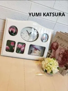 YUMI KATSURA フラワーデザイン置時計　フォトフレーム　未使用