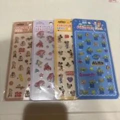 新品未開封 ぷくぷくシール ディズニー 4枚セット