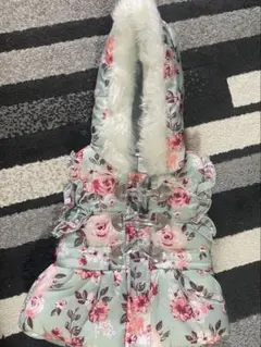 美品　ベビー服 花柄 ベスト