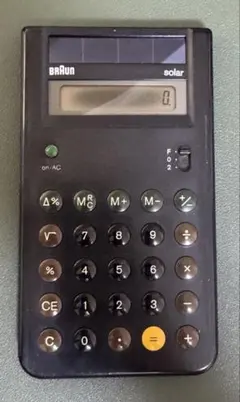 BRAUN ブラウン 電卓 計算機 ET90 4769 中古完動品 新品電池付属