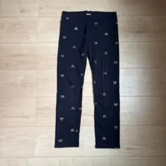H&M ハート柄 レギンス ネイビー 140cm