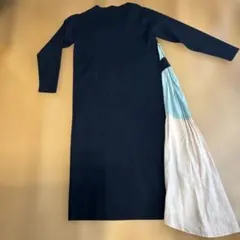 エレンデューク　サイドプリーツ切り替えロングワンピース