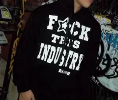fuckthisindustry × starteam パーカー FUCK THIS INDUSTRY HOODIE BLACK