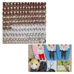 96猫 缶バッジ ぬいぐるみ ポーチ キーホルダー セット