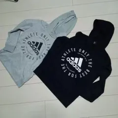 美品!《adidas》 オリジナルスウェットパーカー★2枚セット★160cm★