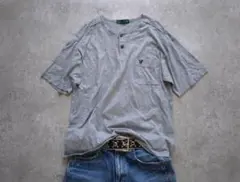 henry neck s/s tee archive Greyのサムネイル