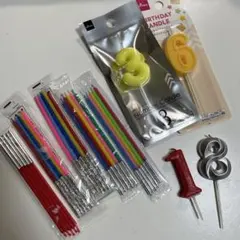 キャンドル 数字 カラフルセット