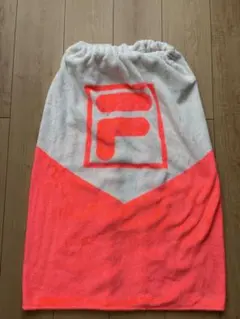 FILA 巻きタオル ラップタオル ホワイト×ネオンピンクのサムネイル