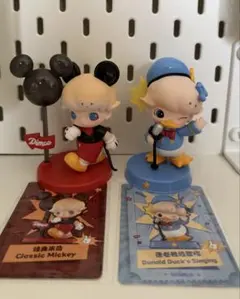 DIMOO WORLD × DISNEY POPMART ミッキー ドナルド