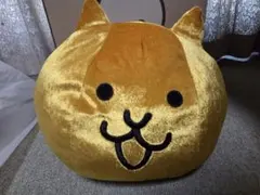 にゃんこ大戦争 ダイカットリバーシブルクッション 金ネコ ぬいぐるみ