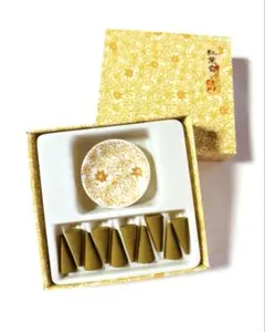 香彩堂　香皿付き　いろはコーン10個入り　未使用　オマケ付き