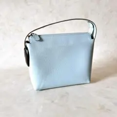 GUCCI グッチ グローブタンドレザー ミニハンドバッグ 水色 ライトブルーのサムネイル
