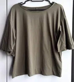 【AZUL BY MOUSSY】アズールバイマウジー カーキ トップス Sのサムネイル