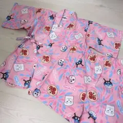 新品♥アンパンマン甚平 80cm未満 ピンク