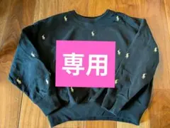 Polo Ralph Lauren ブラック トレーナー M(8-10)