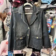 ダークデニムジャケット M-Lサイズ