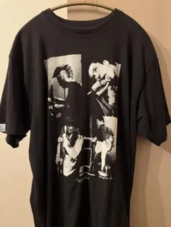 バンドtシャツ 青